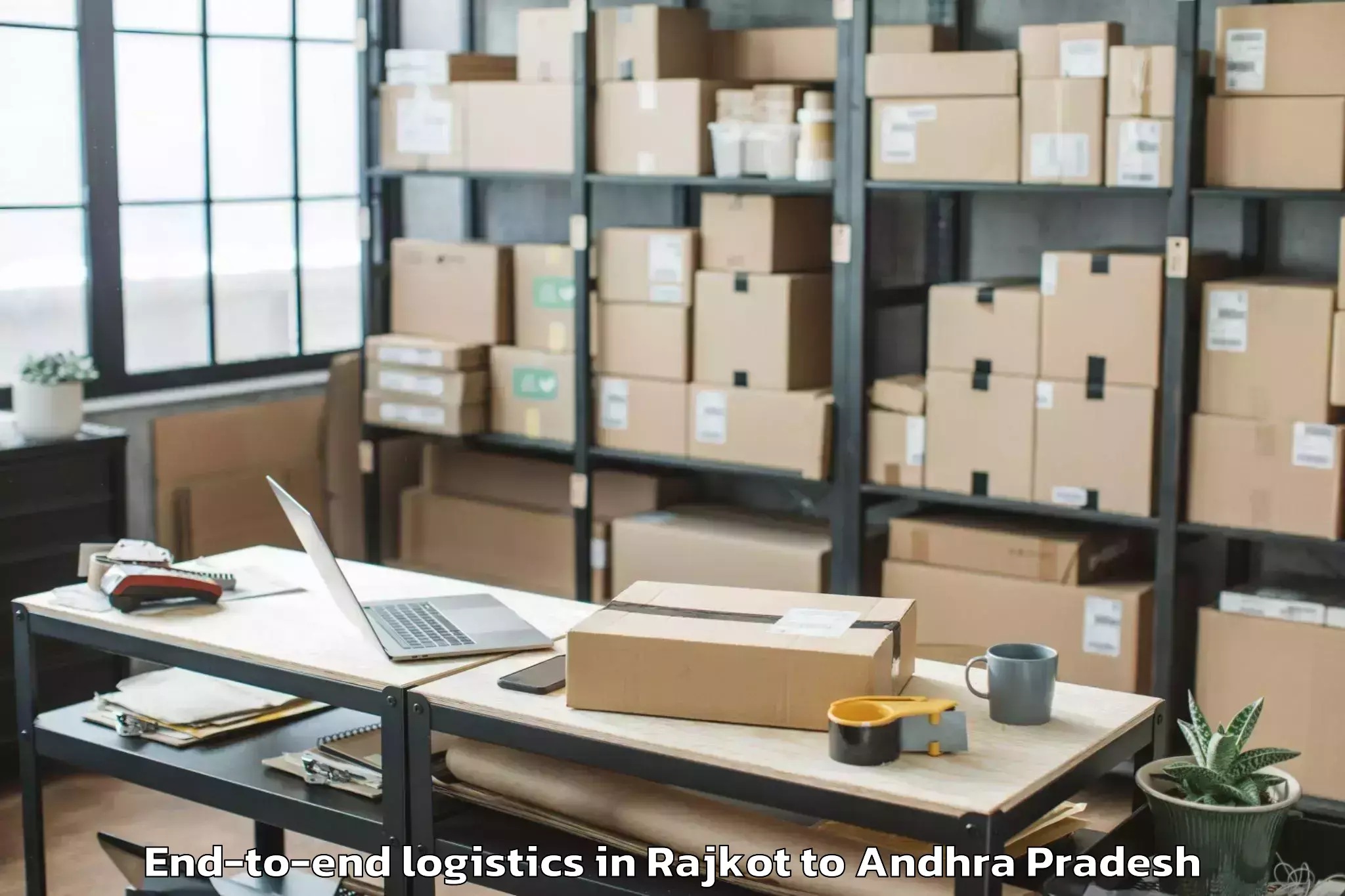 Book Rajkot to Mamidikuduru End To End Logistics Online